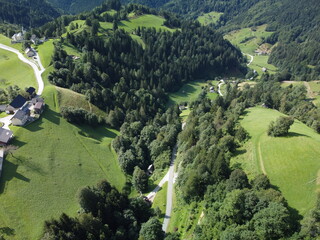 Zgornja Sorica, Slovenia - drone footage.