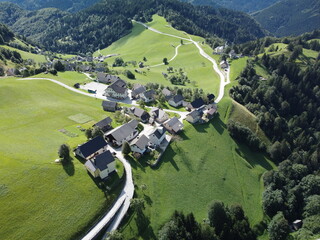 Zgornja Sorica, Slovenia - drone footage.