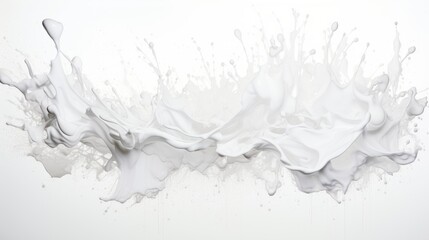 white paint splashes