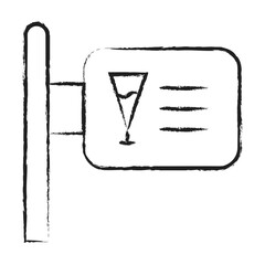 Hand drawn Sign Icon