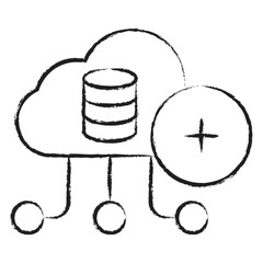 Hand drawn Add Data Icon