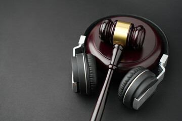 Music Copyright Laws Concept.