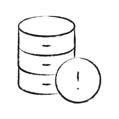 Hand drawn Info Database Icon