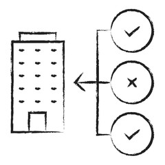 Hand drawn Business  Establisment Ideas icon