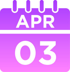 04-April - 03 Glyph Gradient Icon pictogram symbol visual illustration