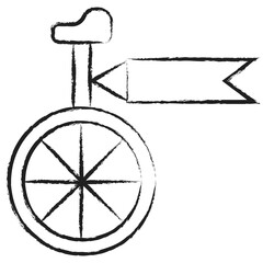 Hand drawn Bicycle2 icon