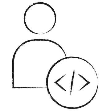 Hand drawn Developer icon