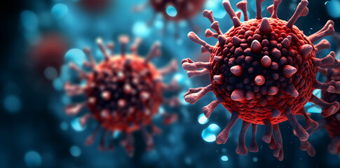 Virus 3d illustration