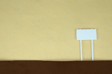 フェルト背景の書き込み看板