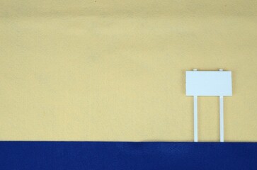 フェルト背景の書き込み看板