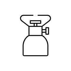 Primus icon vector. Gas burner illustration sign. Hike symbol or logo.