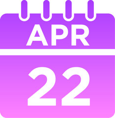 04-April - 22 Glyph Gradient Icon pictogram symbol visual illustration