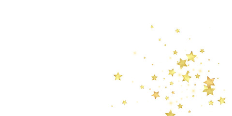 Fototapeta premium Magic stars vector overlay. Gold stars scattered