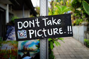 Don´t take picture