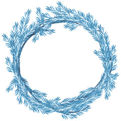 Christmas Blue Fir Wreath
