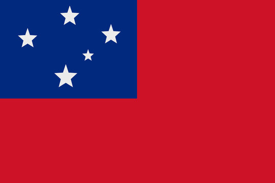 Flag of Samoa.Symbols of Samoa. An icon is Samoa.