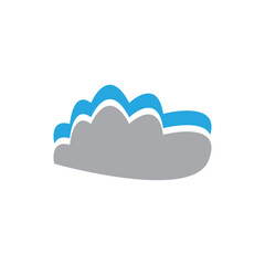 Cloud template logo design with a modern and creative concept. Logo for business, emblem, company and brand.