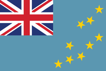 Flag of Tuvalu.National symbols of Tuvalu. Icon of Tuvalu.