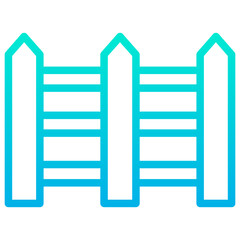 Outline Gradient Fence icon