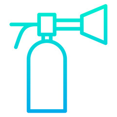 Outline Gradient Extinguisher icon