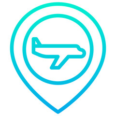 Outline Gradient Construction Worker Placeholder icon