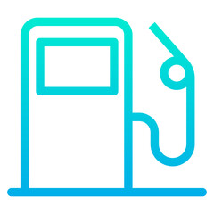 Outline Gradient gas cylinder icon
