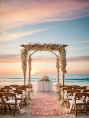 A Beachfront Sunset Wedding Hall