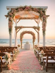 A Beachfront Sunset Wedding Hall
