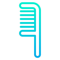 Outline Gradient Comb icon