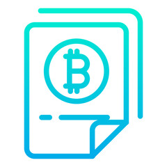 Outline Gradient Documents icon