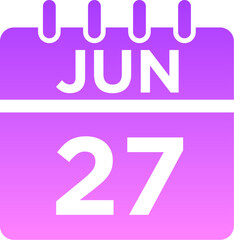 06-June - 27 Glyph Gradient Icon pictogram symbol visual illustration