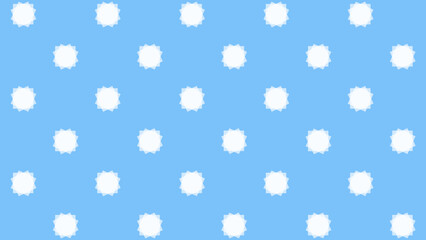 Blue seamless pattern with white figure - obrazy, fototapety, plakaty
