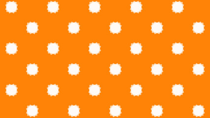 Orange seamless pattern with white figure