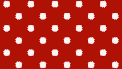 Red seamless pattern with white figure