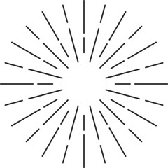 Obraz premium Sunburst Line Shape