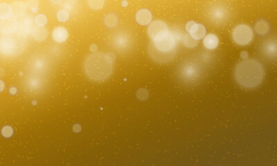 Vector abstract yellow bokeh lights effect background