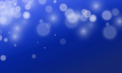 Vector abstract blue bokeh lights effect background