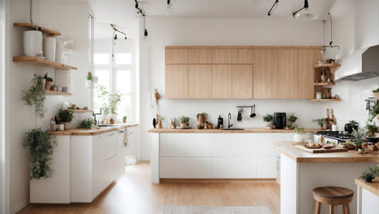Captivating Homeliness small beloved kitchen. walls is white color. Pay attention to all shapes.