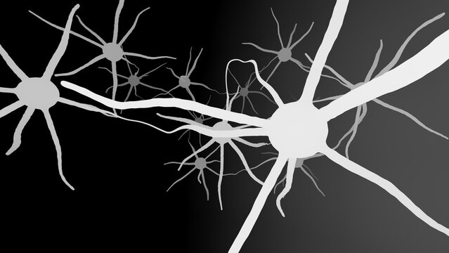 Neurons brain cell medical background.