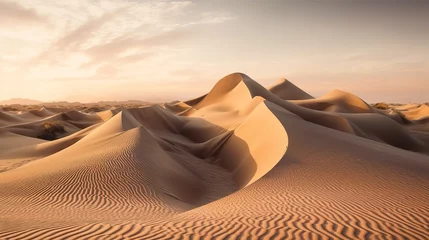Foto op Canvas sand dunes in the desert © Aliaksei Fiadoryn