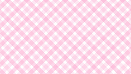 Pink diagonal checkered in the white background