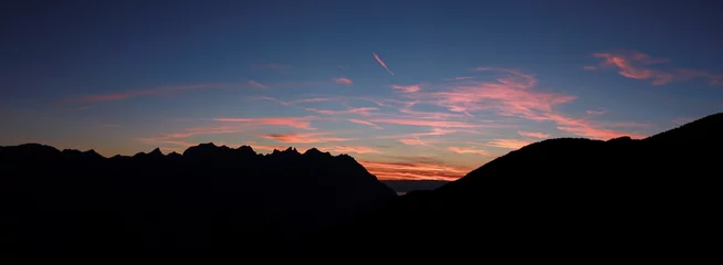 Mountain Range At Sunset © David K. Marti