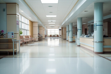 Naklejka na ściany i meble Hospital Floor Interior