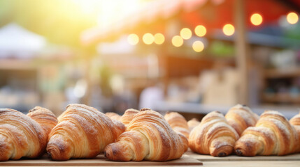 Croissants at the street market