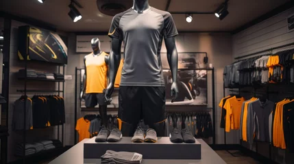 Tuinposter Mannequin in a sportswear store © red_orange_stock