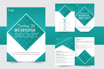 Gradient Bifold Brochure Design Template.