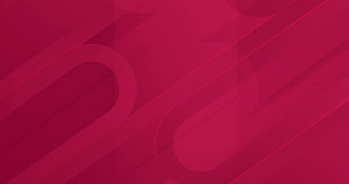 4k Elegant light dark red seamless looped background. Diagonal magenta stripes animation. Digital minimal geometric 3d BG. Technology maroon premium luxury design template. Animated soft round pattern