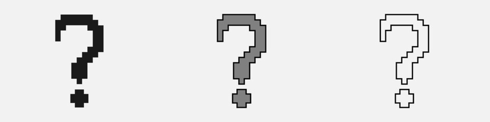Pixel question mark