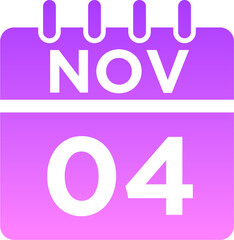11- November - 04 Glyph Gradient Icon pictogram symbol visual illustration