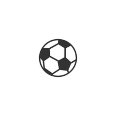 Football icon isolated on white. Vector